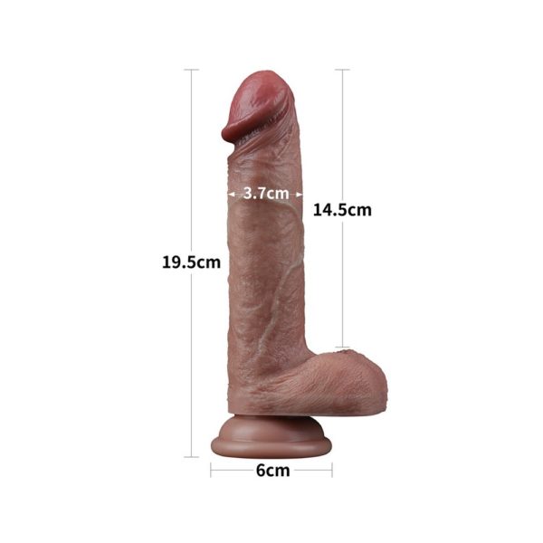 Lovetoy Dual Layered Silicone Dildo 7.5 Inches