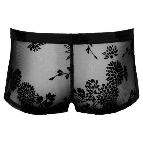 Noir Sheer Floral Lace Pants