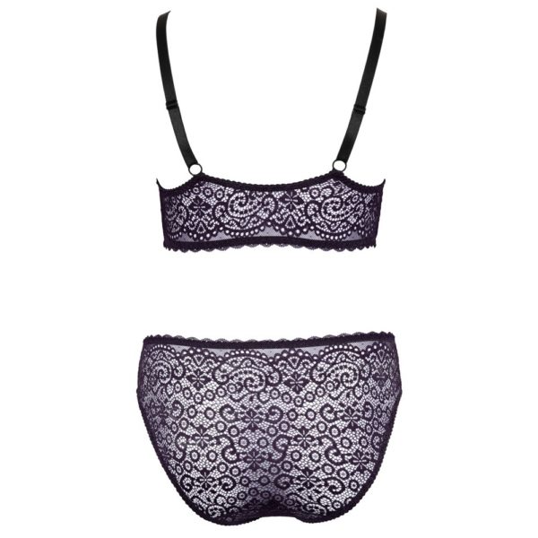 Cottelli Curves Delicate Lace Bralette And Briefs