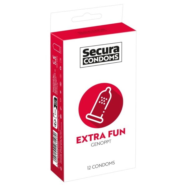 Secura Condoms 12 Pack Extra Fun
