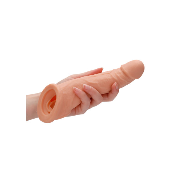 RealRock 8 Inch Penis Sleeve Flesh Pink