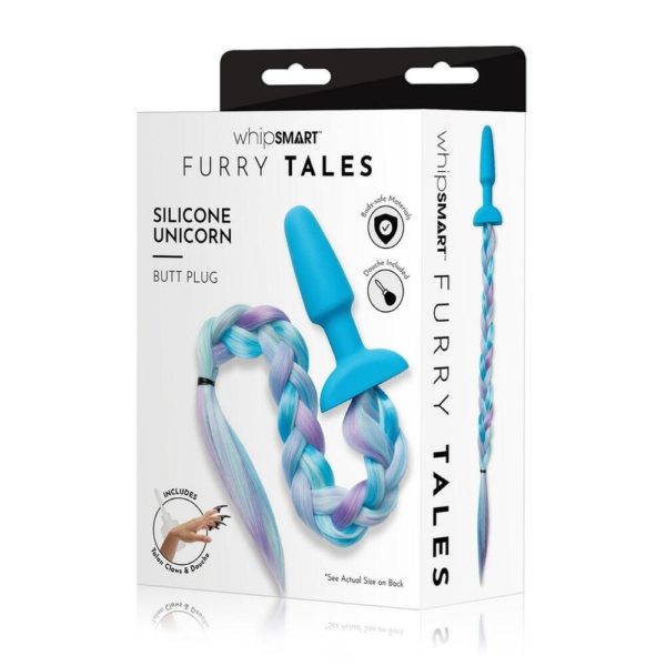 Furry Tales Silicone Unicorn Tail Butt Plug